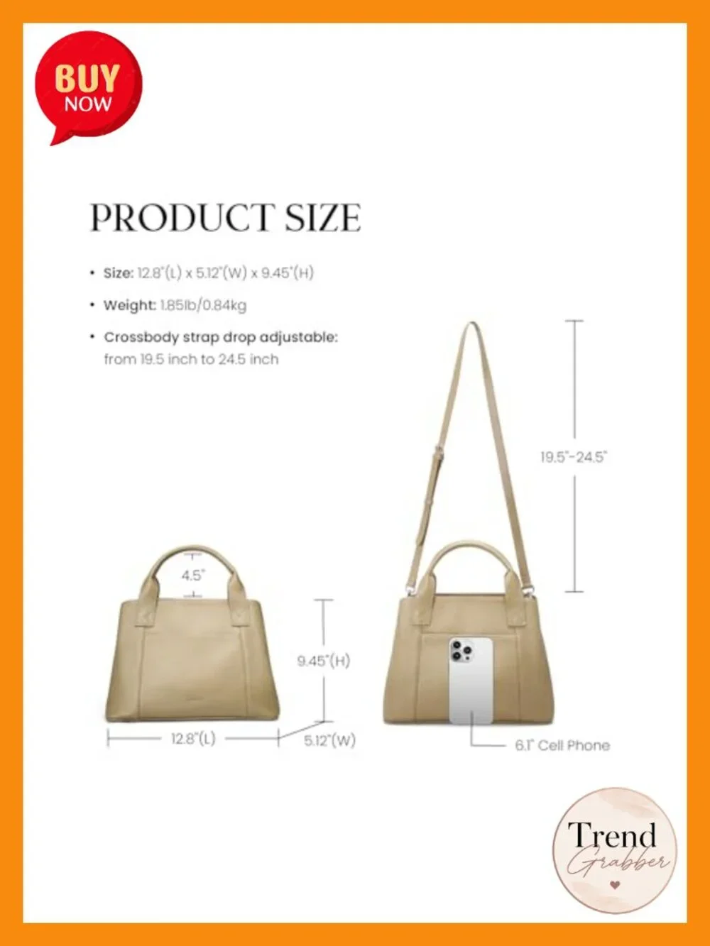 Genuine Leather Satchel Tote Crossbody Bag Handbag Women Zipper Purse